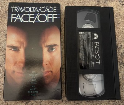 Face/Off (VHS, 1997) John Travolta Nicolas Cage Action Thriller Crime TESTED 