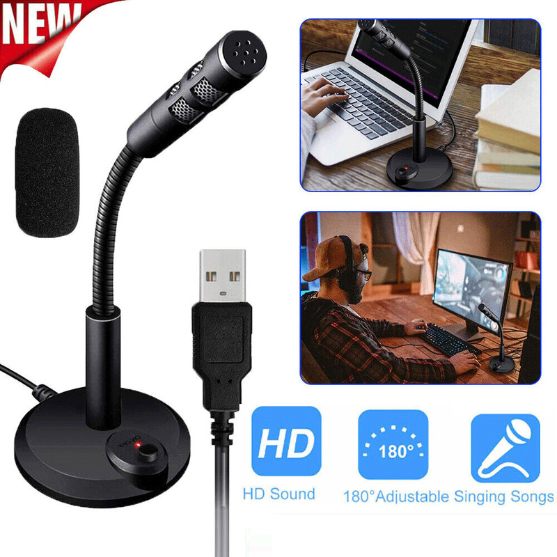 High Quality USB Microphone Condenser Microphone for PC Laptop Singing Meeting