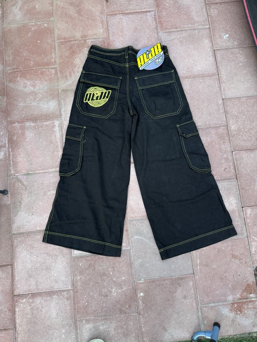 JNCO Jeans Commando Army Twill Vintage Y2K Wide Leg 32 x 30 Black