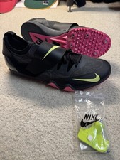 Nike Zoom PV Elite Pole Vault Shoes AA1204-004 Men's 14 Spikes Balck