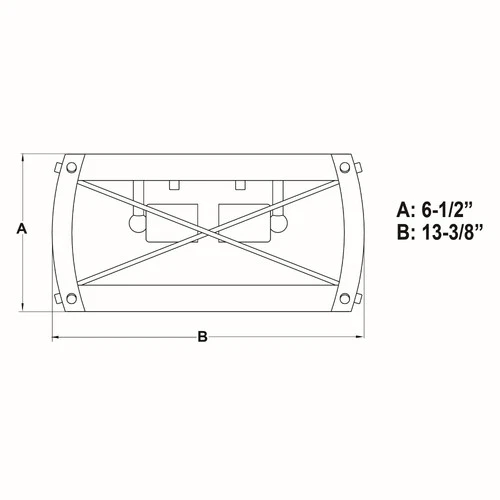 Montclare 2-Light Flush Mount in Farmhouse and Square Style 6.5 Inches Tall and - Picture 6 of 8