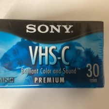 Sony VHS-C Tape 30 Minute Brand New Sealed Premium