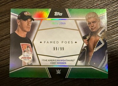 2025 Topps John Cena Commemorative Collection #FF2 Cena & Rhodes Famed Foes /99