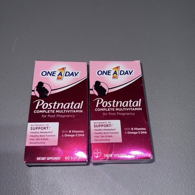 One A Day Postnatal Complete Multivitamin 60 Softgels Exp: 01/27