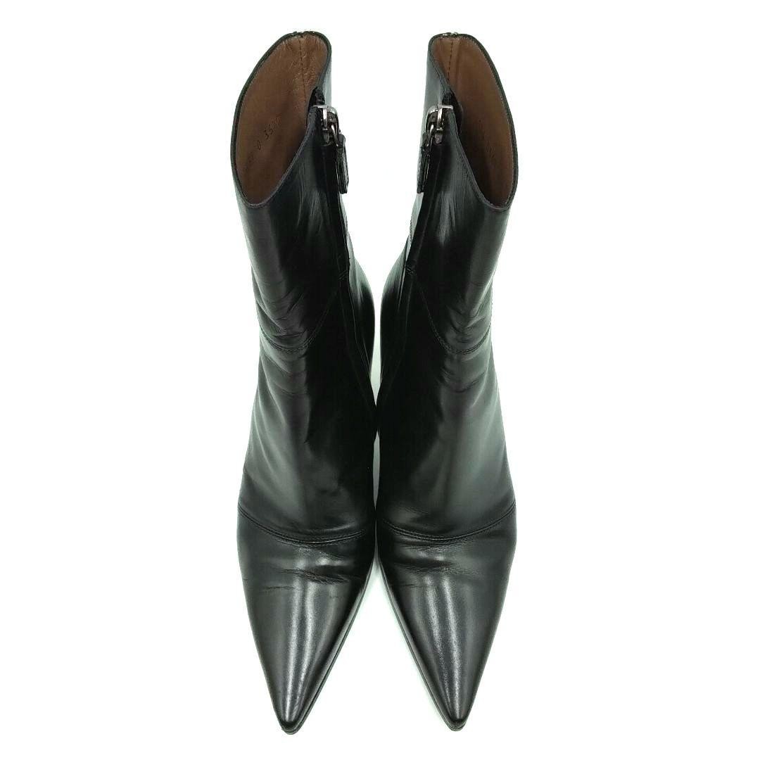 GUCCI Boots Heel GG Marmont Leather Black EU35.5/US5.5 113174c thumbnail 5