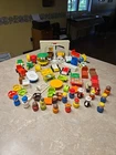 Vintage Fisher-Price Little People 60 Pieces Played With Excessive Inventory