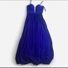 Beyond By Jovani Vtg Size 10 Blue Dress Prom Formal Crystal Beaded homecoming