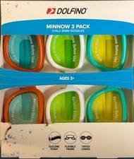 Lot de 3 lunettes de natation enfant Dolfino Minnow
