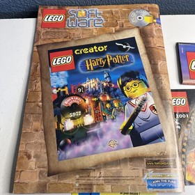 Lego Harry Potter 2001 Hogwarts Castle #4709 Complete Instructions Box And Ads