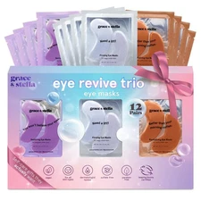 grace & stella Under Eye Patches (12 pairs) Eye Masks for Dark Circles and Puffi
