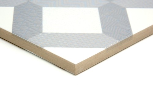 Carrelage Emser F39GEOM1010V2 Géométrie - Plancher carré 10" x 10" et - Cadre gris - Photo 2/12