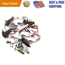 Random Assortment of 10 Rubber Sneaker Keychains - Fun Gift for Sneaker Lovers 