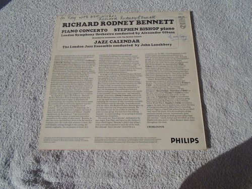 Richard Rodney Bennett - Piano Concerto - *SIGNED* by R.R.Bennett - Vinyl - Picture 2 of 13