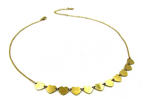 Collana donna girocollo in acciaio inox inossidabile cuore catena argento da con - Foto 17 di 30