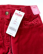 NWT Gymboree 2007 GLAMOUR KITTY Holiday Red Bow Dressy Velveteen Pants Jeans 6