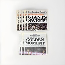San Francisco Chronicle SF Giants World Series GS Warriors Camp Memorabilia LOT