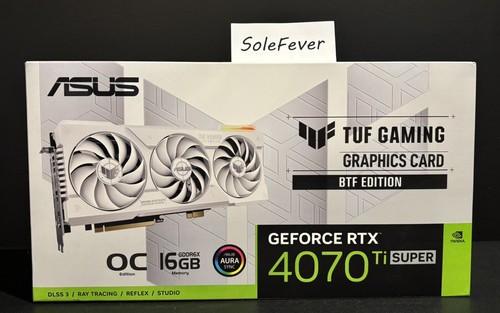 ASUS TUF Gaming NVIDIA GeForce RTX 4070 Ti SUPER OC 16GB White BTF MOBO REQUIRED