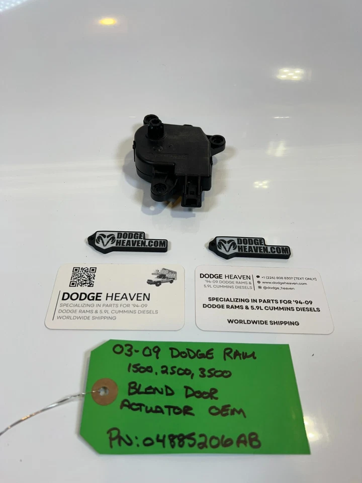 Actuador de puerta mezcla Dodge Ram 2002-2009 OEM 04885206AB 1500 2500 3500 Foto 3 de 4
