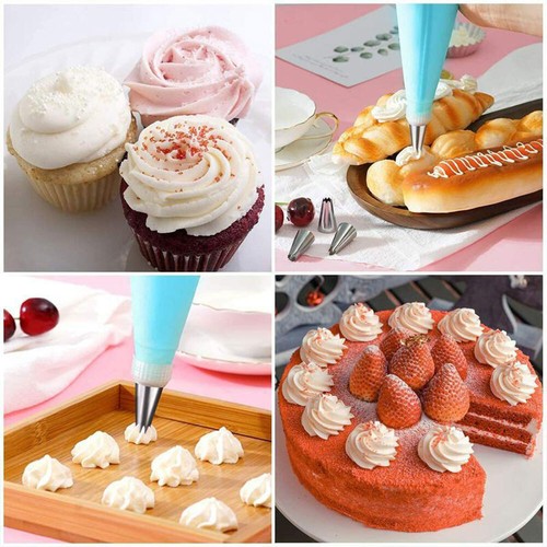 21 Pc Icing Decorating Set Cake Decoration Equipment Piping Kit + Piping Nozzles - Picture 14 of 20