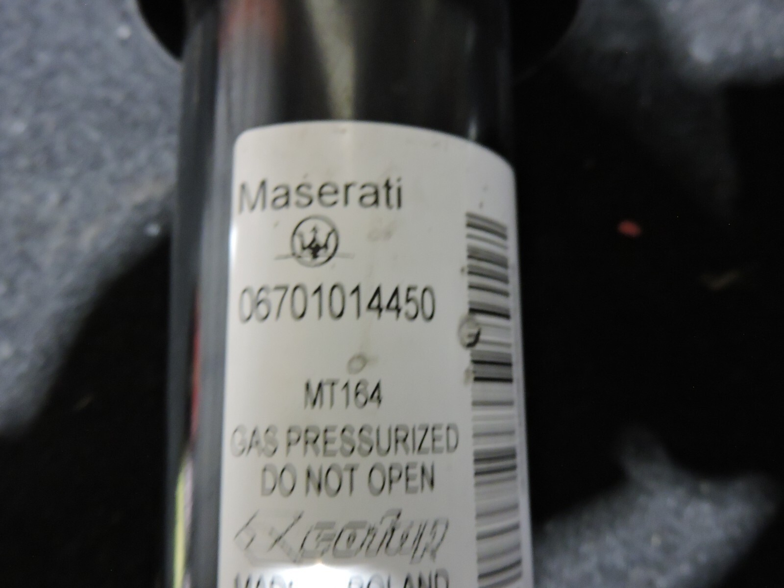 2014-17 MASERATI GHIBLI REAR DRIVER SHOCK ABSORBER STRUT 06701014450