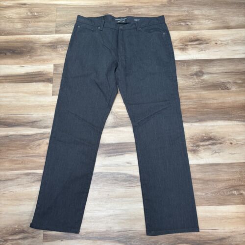 Banana Republic Travel Jeans Mens 36 x 32 Slim Fit Charcoal Heather Gray Stretch