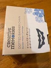 NIB Creative Memories Dotted Banner Chain Border Maker Cartridge bmc