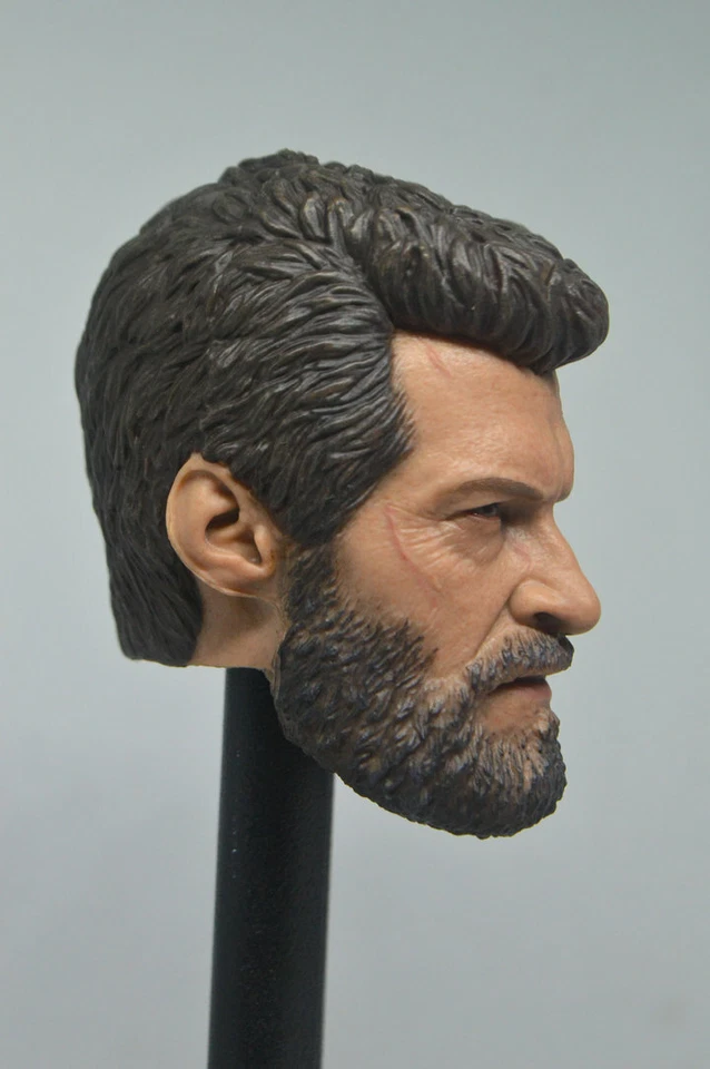 Figura de Wolverine esculpida con cabeza de Logan personalizada 1/6 para figura masculina Hot Toys Phicen Foto 3 de 4
