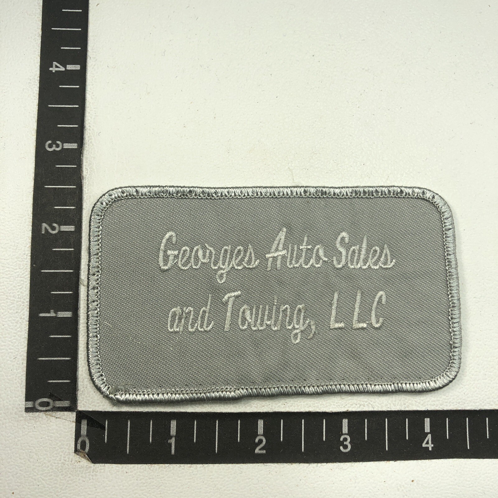Vtg AUTO SALES & TOWING LLC Car Dealer / Tow Truck Patch C04W