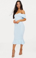 **Exclusive Frosted Powder Blue Evening Dress~Size 8**