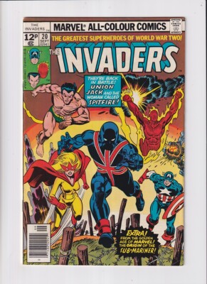 Invaders (1975) #  20 UK Price (7.0-FVF) (1175923) 1st Union Jack II 1977