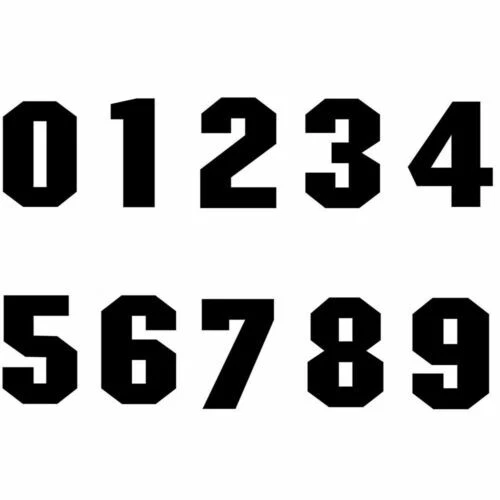 Letters, Numbers & Words Fabric Iron On Transfers