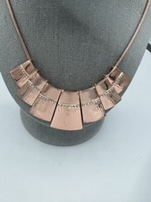 Ladies Fashion Rose Gold Plated White Crystal Zirconia Necklace Jewelry 20   3  