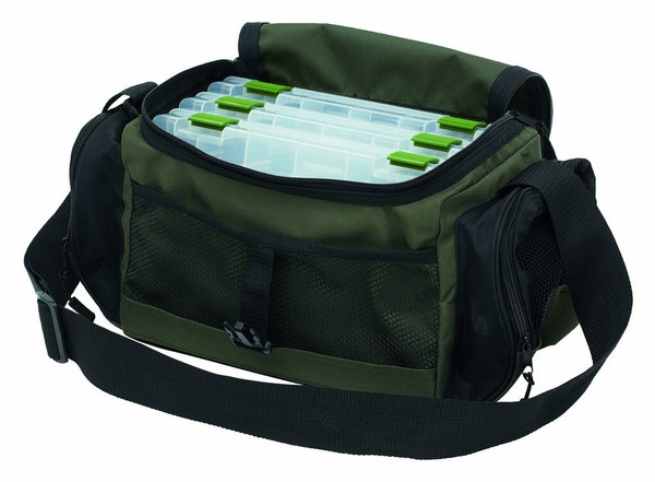 Kinetic Tackle System Bag Mit 3 Boxen Angeltasche GeräTetasche KöDertasche-image