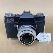 Kodak Retina Reflex S Type 034 1960 Black Repaint - READ