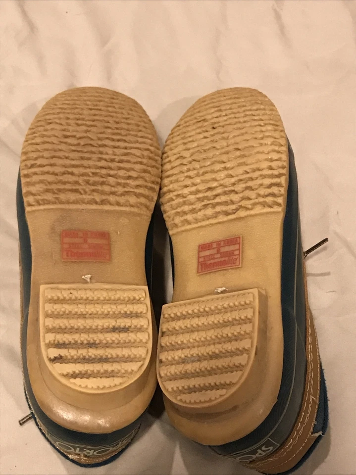 Women's size 9 Sporto Thermolite Green/Brown Duck Shoes Rain Boots - Image 4 of 4