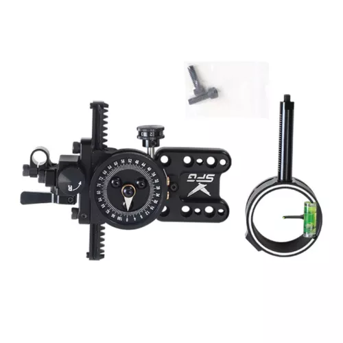 Compound Bow 1 Pin Sight Micro Adjustable Pointer Adaptor Scope Sight 4x 6x 8x - Picture 7 of 21