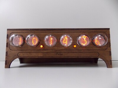 Nixie tube clock IN 1 table desk retro old vintage clock for bedroom JTNlab