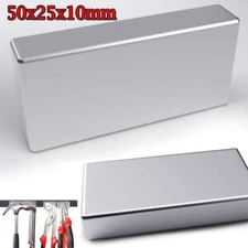 Lot 1 2 5 10 PCS Super Big Block Magnets Rare Earth Neodymium N52 50x25x10mm