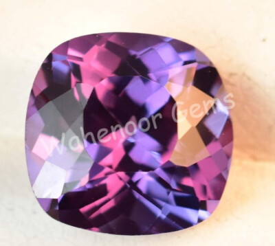 Natural Color Change Alexandrite Cushion FL 8 mm to 20 mm Certified Gemstone