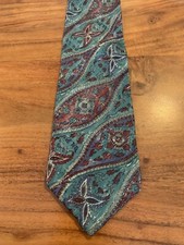 Stafford Executive 100% Italian Silk Geometric Tie Made In USA