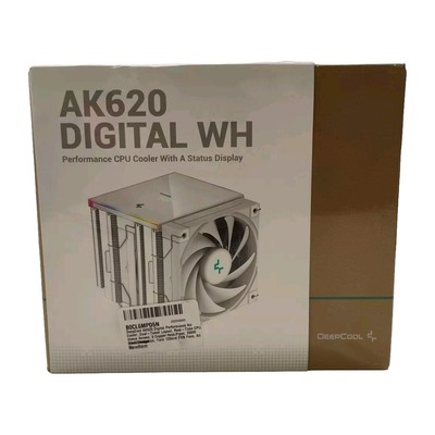 DeepCool AK620 Digital WH Processor Air cooler 12 cm White 1 pc(s) (R-AK620-WHAD
