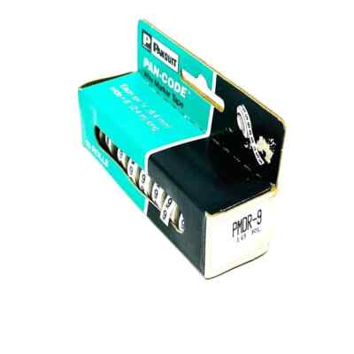 10 Rolls Panduit PMDR-9 Pan-Code Wire Marker Tape, White, Polyester Made in USA