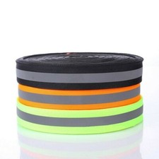 100m Sew on Reflective Tape High Visibility Webbing Strip Trim Safety Warning