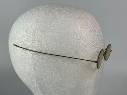 Antike Vintage gerahmte ovale Draht Hippie Oma Steampunk Brille - Bild 2 von 3
