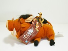 2002 Hasbro Disney The Lion King Pumba with Timon Plush Beanie NWT collectible
