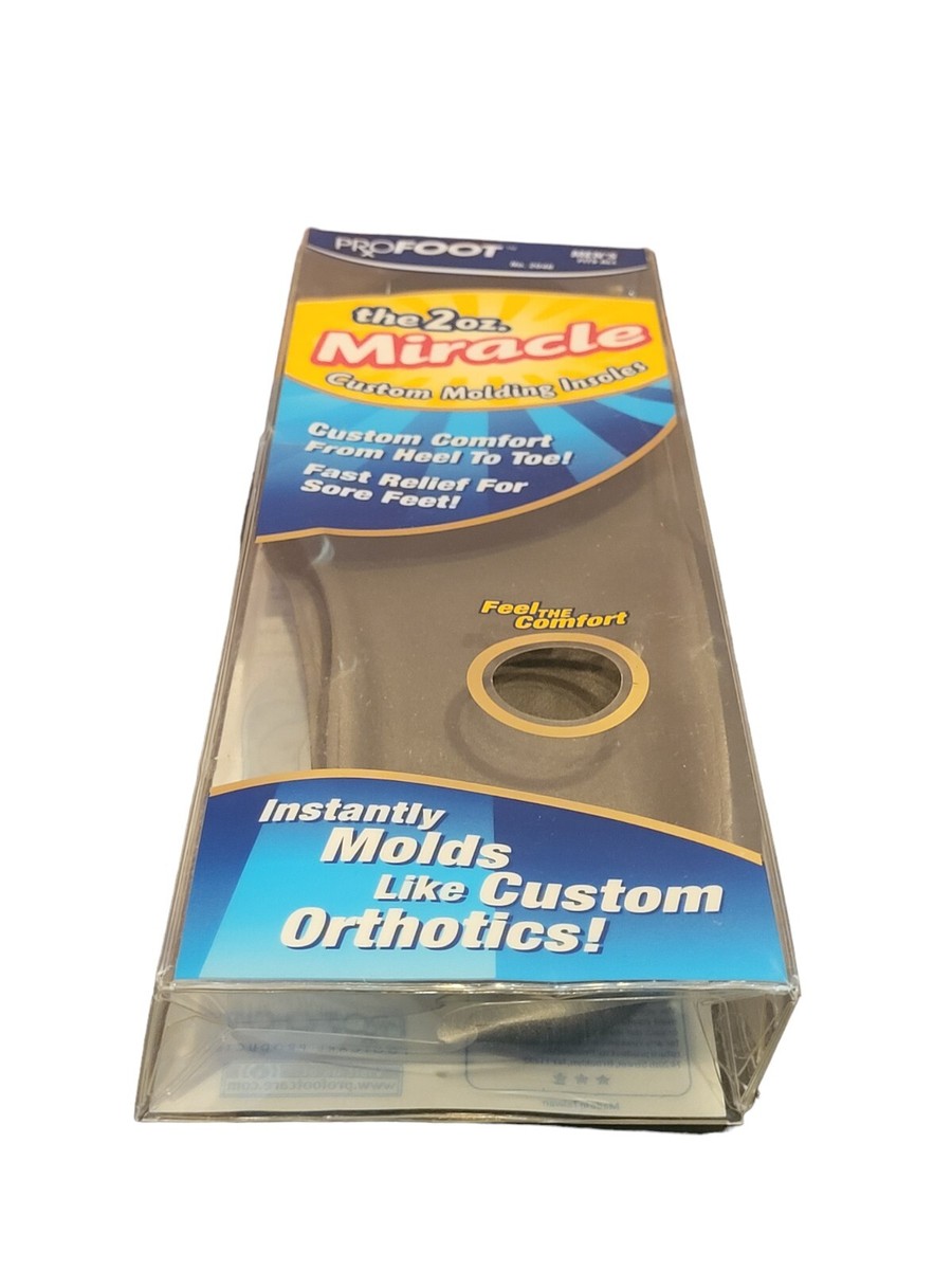 ProFoot Miracle Custom Molding Insoles Men's Fits All Pair Shoe Inserts