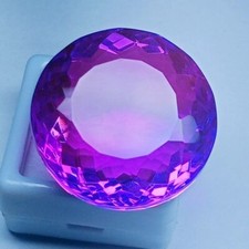 Natural Big Size Tourmaline Bi-Color Round Shape Certified 90.90 Ct Gemstone