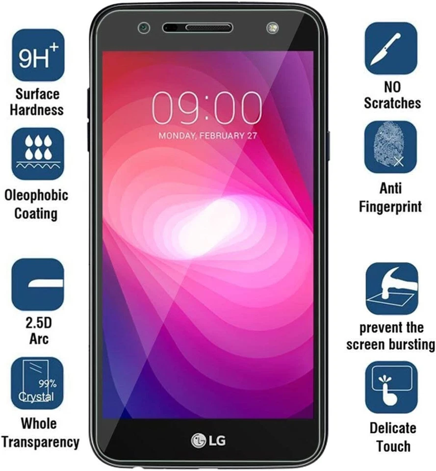 3-Pack Tempered Glass Screen Protector For LG X Power 3 / Fiesta 2 / X Power 2 - Image 2 of 4