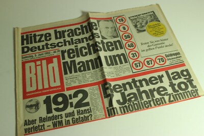 BILDzeitung 05.06.1982 Juni 5.6.1982 Geschenk 38. 39. 40. 41. 42. Geburtstag