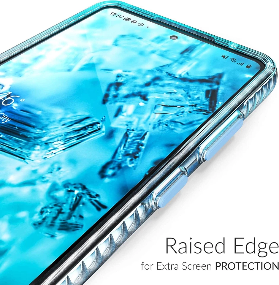 Crave Clear Guard for Samsung Galaxy A72 Case, Shockproof Case (6.7 inch) - Aqua - Image 2 of 4